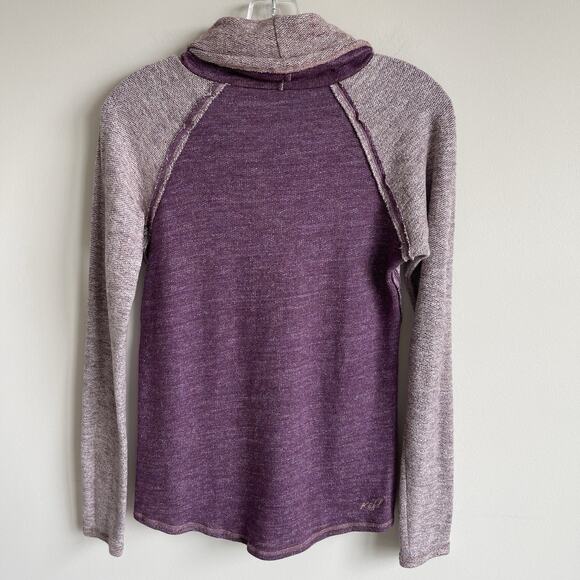 Khul Women's Cowl Neck Pullover Wool Blend Sweater Sz Small Purple Comfy Warm - Picture 7 of 12